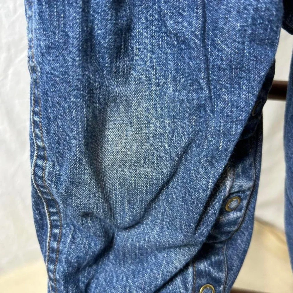Blue‎ denim overalls with red accents Oshkosh 18months #kidcore